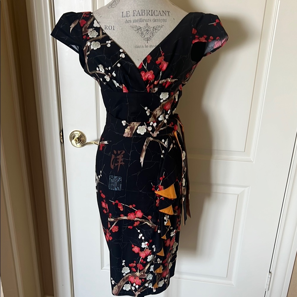 Floral Black Dress